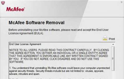 Полное удаление антивируса McAfee c Windows 8